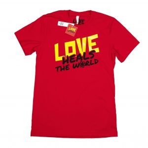 Classic - Red T-Shirt | 'Love Heals The World'