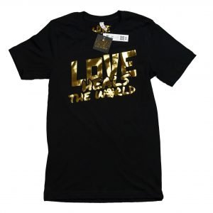 Assets - Gold T-Shirt | 'Love Heals The World'