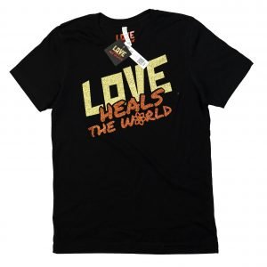 Shine - Black T-Shirt | 'Love Heals The World'